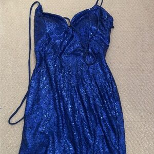 Windsor Blue Sequin Dress